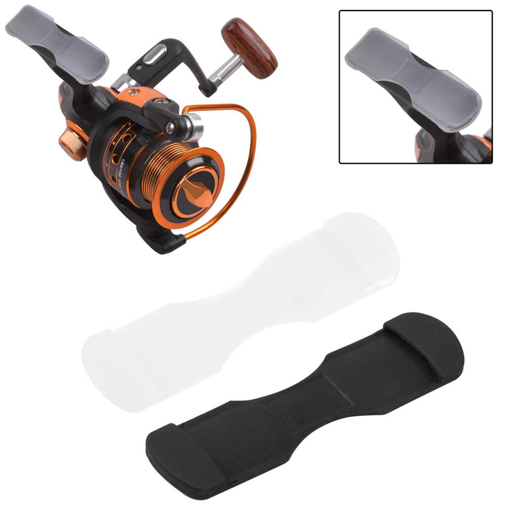 Reel Cover - 10Pcs Black/White Rubber Fishing Reel Protection