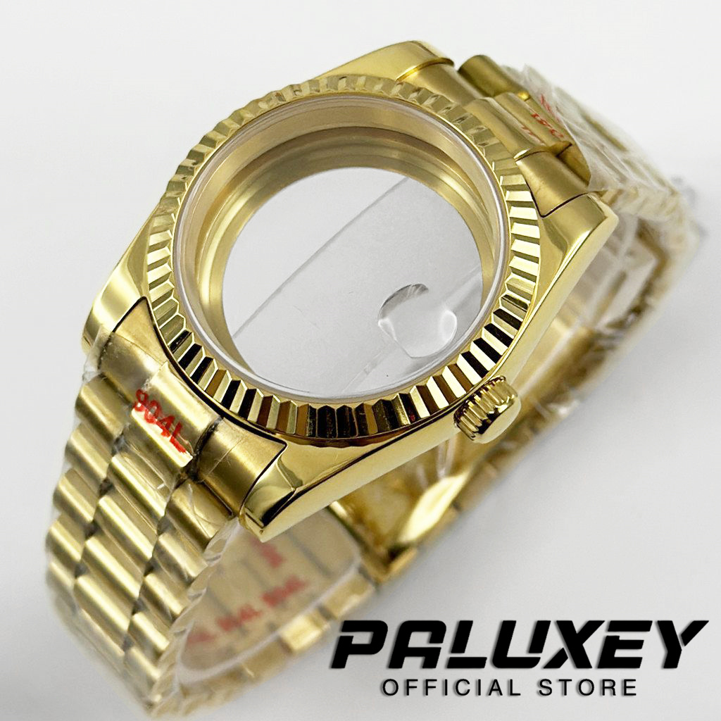 Reel Case - Gold Fluted Curved 36MM/40MM Watch Case
