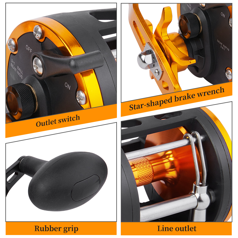 BILLINGS Trolling Drum Reel 33 – Trolling Reel Bewertung und Preis